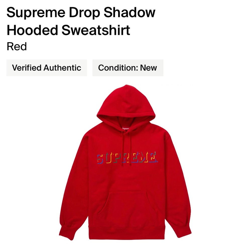 Supreme Drop Shadow Hoodie